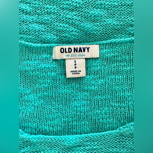 Old Navy Turquoise Lightweight Knit Sweater – Size Small - Picture 3 of 4